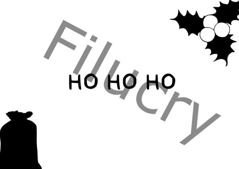 Ho Ho Ho Mistletoe Santa's Bag Banner, digital download, SVG / JPG / PNG / PDF Ho Ho Ho Mistletoe Santa's Bag Banner, digital download, SVG / JPG / PNG / PDF