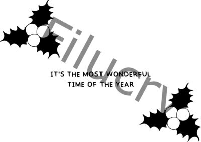 It's the most wonderful time of the year Mistelzweig Banner, Digitaler Download, SVG / JPG / PNG / PDF