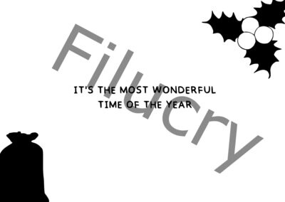 It's the most wonderful time of the year Mistelzweig Nikolaussack Banner, Digitaler Download, SVG / JPG / PNG / PDF