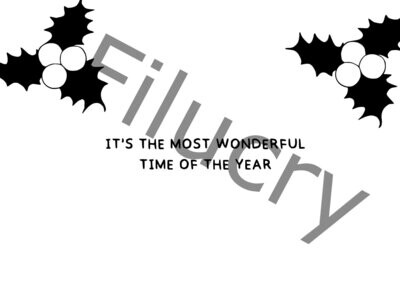 It's the most wonderful time of the year Mistelzweig oben Banner, Digitaler Download, SVG / JPG / PNG / PDF