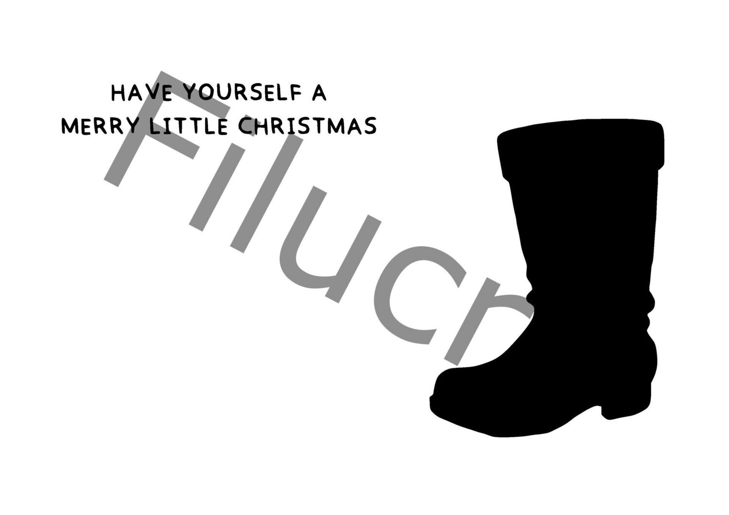 Have yourself a merry little christmas Nikolausstiefel Banner, Digitaler Download, SVG / JPG / PNG / PDF
