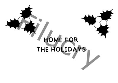 Home for the holidays mistletoe on top Banner, digital download, SVG / JPG / PNG / PDF