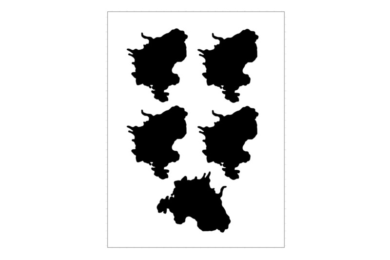 Sticker Sheet Country Outline Zealand Denmark Sticker Sheet Country Outline Zealand Denmark
