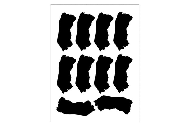 Sticker Sheet Country Outline Rømø Denmark Sticker Sheet Country Outline Rømø Denmark