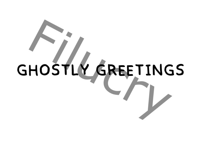 Ghostly Greetings Banner, digital download, SVG / JPG / PNG / PDF Ghostly Greetings Banner, digital download, SVG / JPG / PNG / PDF