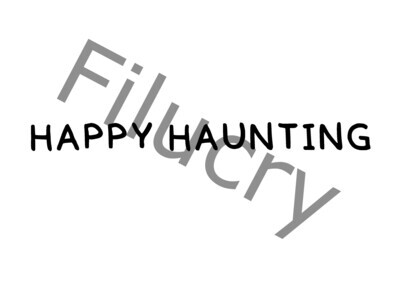 Happy Haunting Banner, Digitaler Download, SVG / JPG / PNG / PDF
