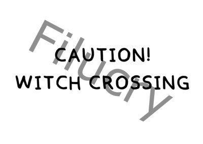 Caution! Witch crossing Banner, Digitaler Download, SVG / JPG / PNG / PDF