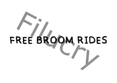 Free Broom Rides Banner, Digitaler Download, SVG / JPG / PNG / PDF