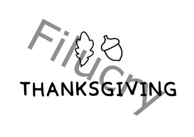 Thanksgiving Eiche Banner, Digitaler Download, SVG / JPG / PNG / PDF