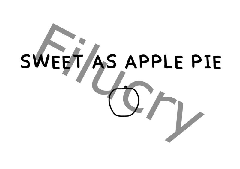 Sweet as apple pie Banner, Digitaler Download, SVG / JPG / PNG / PDF Sweet as apple pie Banner, Digitaler Download, SVG / JPG / PNG / PDF