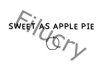 Sweet as apple pie Banner, Digitaler Download, SVG / JPG / PNG / PDF