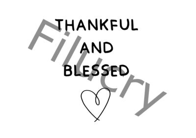 Thankful and blessed Banner, Digitaler Download, SVG / JPG / PNG / PDF