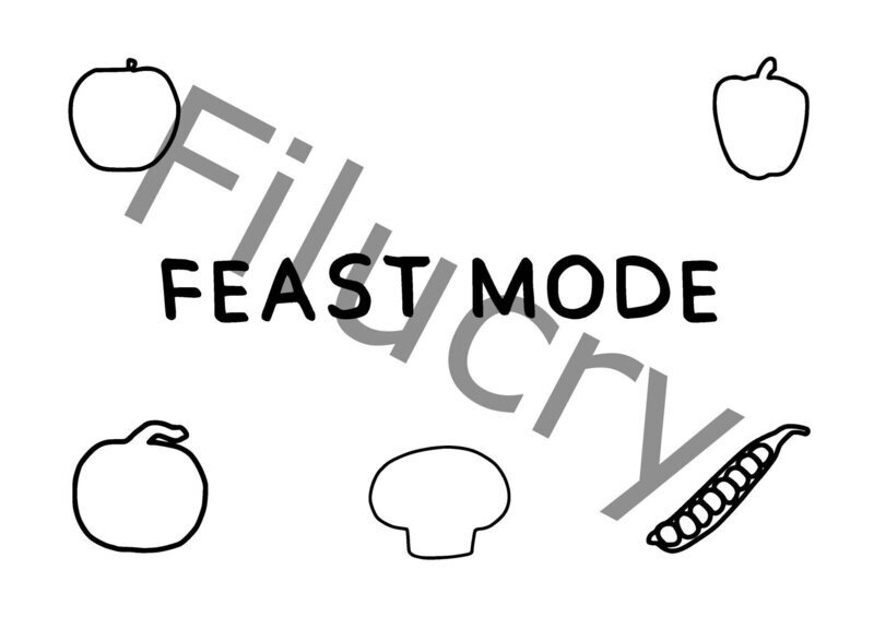 Feast mode Banner, Digitaler Download, SVG / JPG / PNG / PDF Feast mode Banner, Digitaler Download, SVG / JPG / PNG / PDF