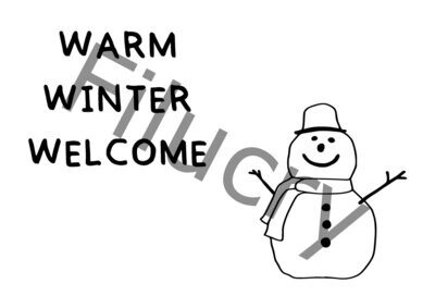 Warm winter welcome Banner, Digitaler Download, SVG / JPG / PNG / PDF