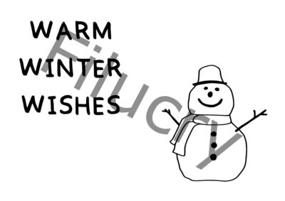 Warm winter wishes Banner, Digitaler Download, SVG / JPG / PNG / PDF