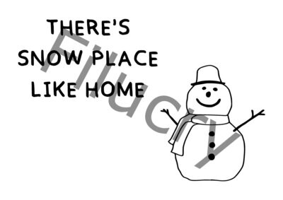 There's snow place like home Banner, Digitaler Download, SVG / JPG / PNG / PDF