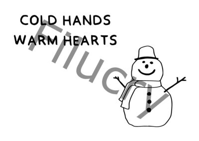 Cold hands warm hearts Banner, Digitaler Download, SVG / JPG / PNG / PDF
