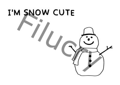 I'm snow cute Banner, Digitaler Download, SVG / JPG / PNG / PDF