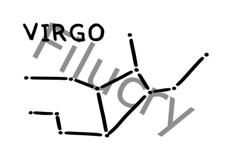 Constellation Zodiac Virgo Banner, digital download, SVG / JPG / PNG / PDF Constellation Zodiac Virgo Banner, digital download, SVG / JPG / PNG / PDF