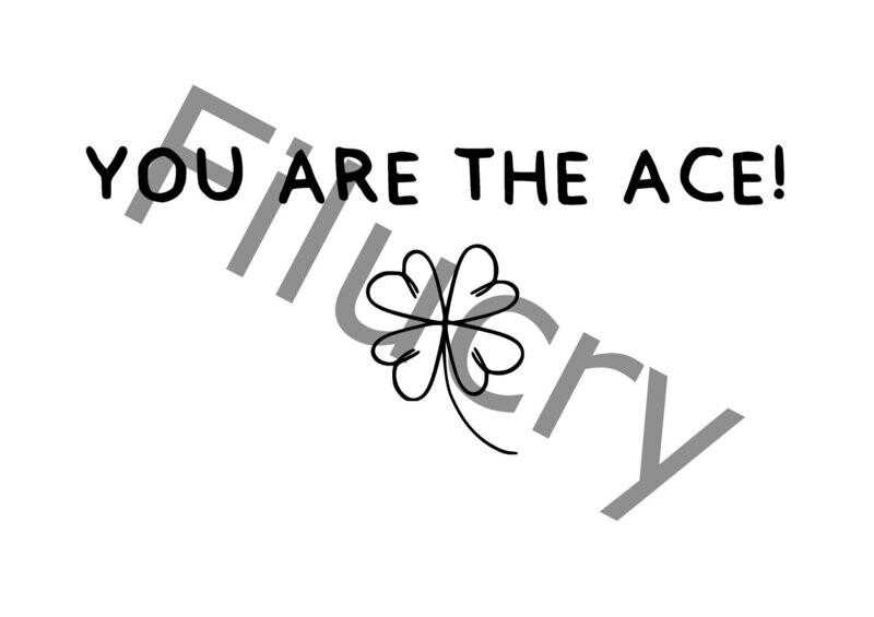You are the ace Kleeblatt Banner, Digitaler Download, SVG / JPG / PNG / PDF You are the ace Kleeblatt Banner, Digitaler Download, SVG / JPG / PNG / PDF