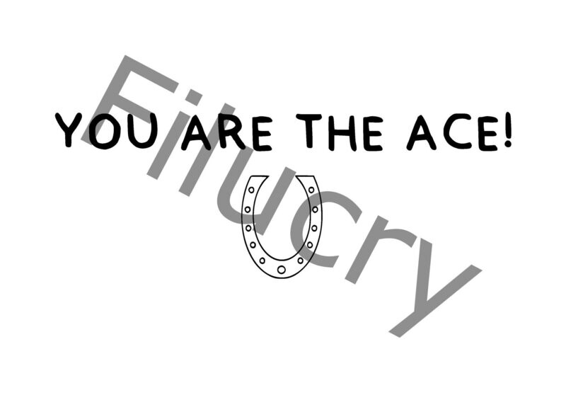 You are the ace Hufeisen Banner, Digitaler Download, SVG / JPG / PNG / PDF You are the ace Hufeisen Banner, Digitaler Download, SVG / JPG / PNG / PDF
