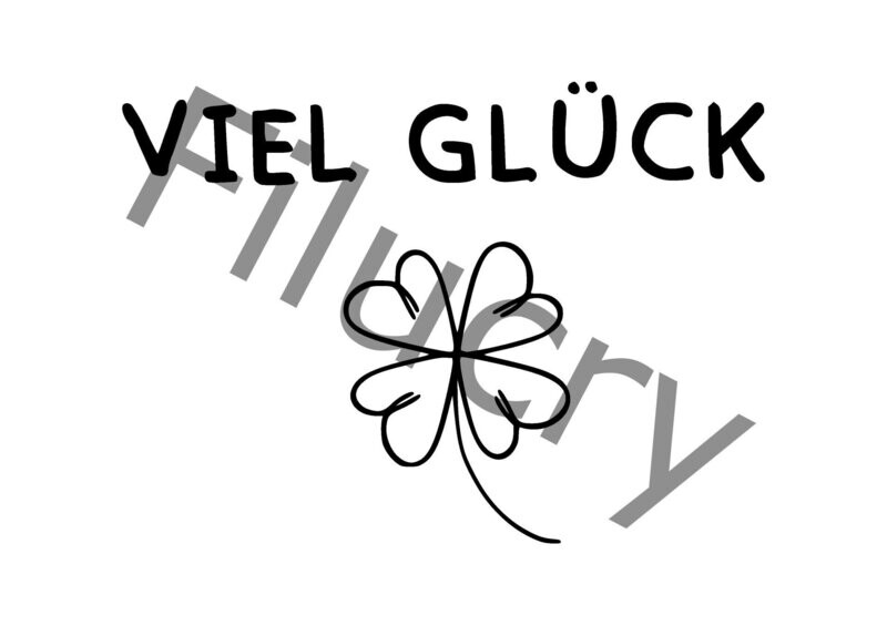 Viel Glück Banner, Digitaler Download, SVG / JPG / PNG / PDF Viel Glück Banner, Digitaler Download, SVG / JPG / PNG / PDF