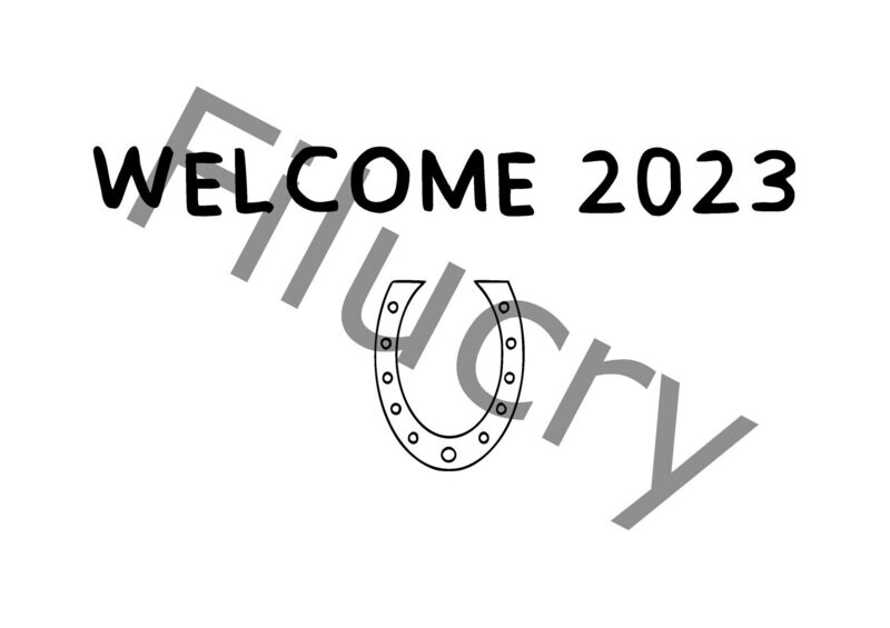 Welcome 2023 Banner, digital download, SVG / JPG / PNG / PDF