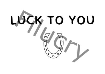 Luck to you Banner, Digitaler Download, SVG / JPG / PNG / PDF