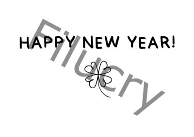 Happy new year! Banner, Digitaler Download, SVG / JPG / PNG / PDF