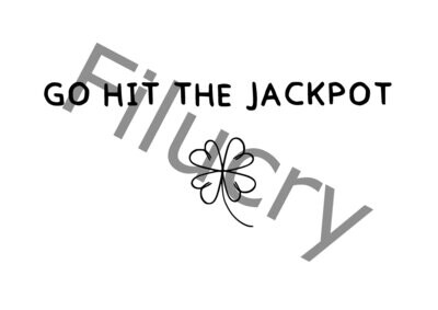 Go hit the jackpot Banner, Digitaler Download, SVG / JPG / PNG / PDF