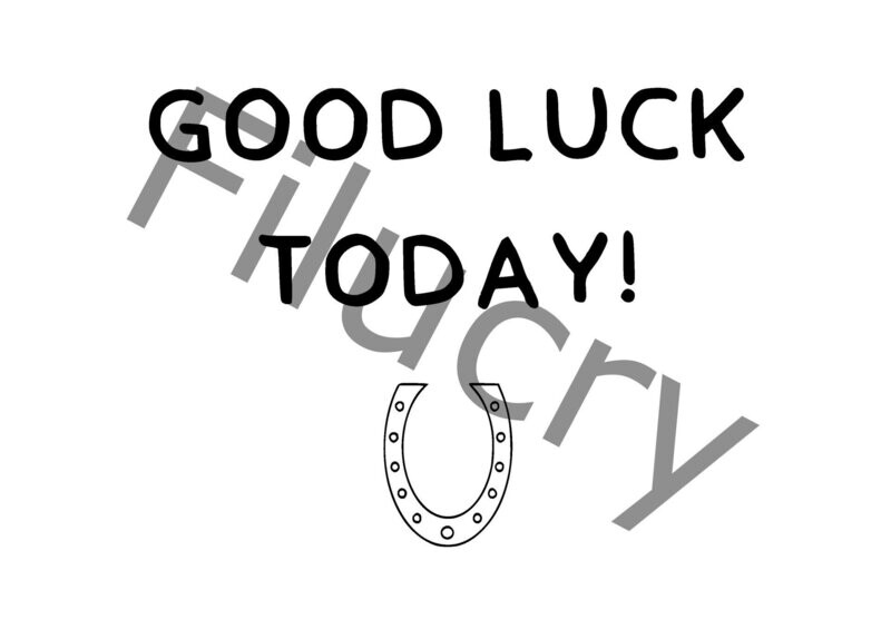 Good luck today! Banner, Digitaler Download, SVG / JPG / PNG / PDF Good luck today! Banner, Digitaler Download, SVG / JPG / PNG / PDF