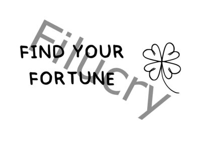 Find your fortune Banner, Digitaler Download, SVG / JPG / PNG / PDF