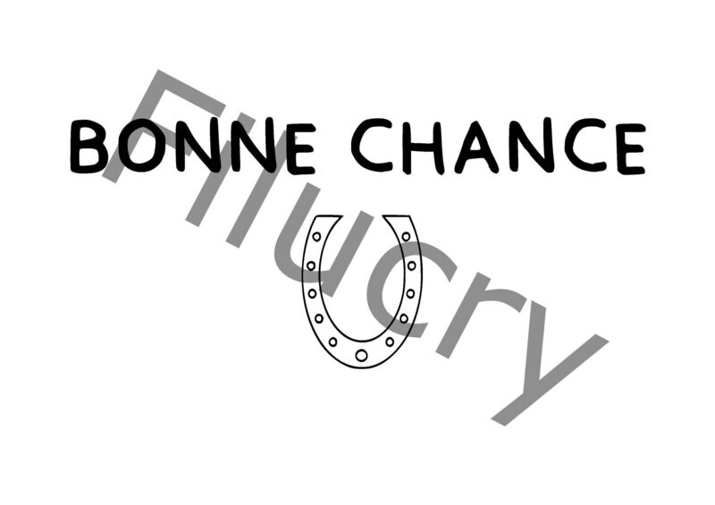Bonne Chance Banner, Digitaler Download, SVG / JPG / PNG / PDF Bonne Chance Banner, Digitaler Download, SVG / JPG / PNG / PDF