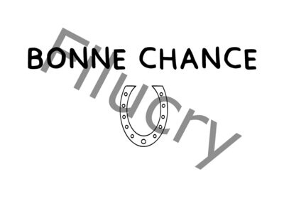 Bonne Chance Banner, Digitaler Download, SVG / JPG / PNG / PDF