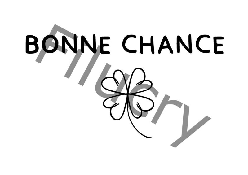 Bonne Chance Banner, Digitaler Download, SVG / JPG / PNG / PDF Bonne Chance Banner, Digitaler Download, SVG / JPG / PNG / PDF