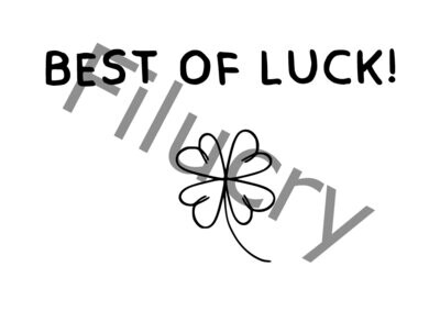 Best of luck Banner, Digitaler Download, SVG / JPG / PNG / PDF