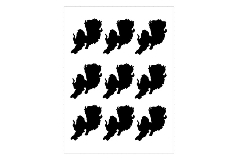 Sticker Sheet Lake Vänern Lake Outline Sticker Sheet Lake Vänern Lake Outline