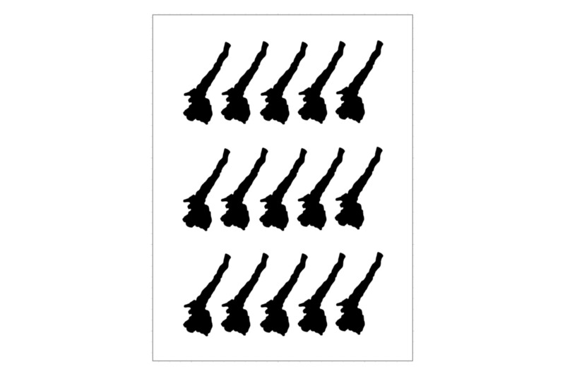 Sticker Sheet Lake Garda Lake Outline Sticker Sheet Lake Garda Lake Outline
