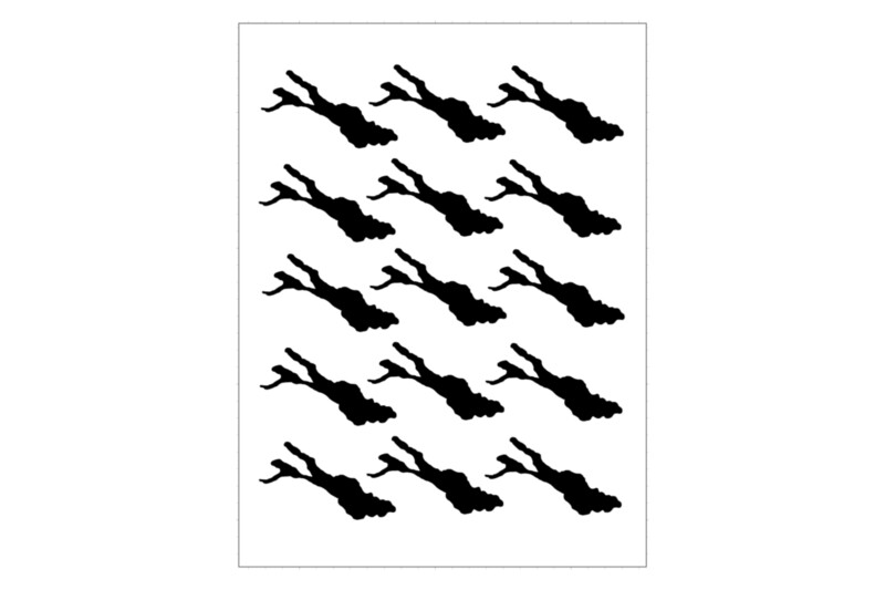 Sticker Sheet Lake Constance Lake Outline Sticker Sheet Lake Constance Lake Outline