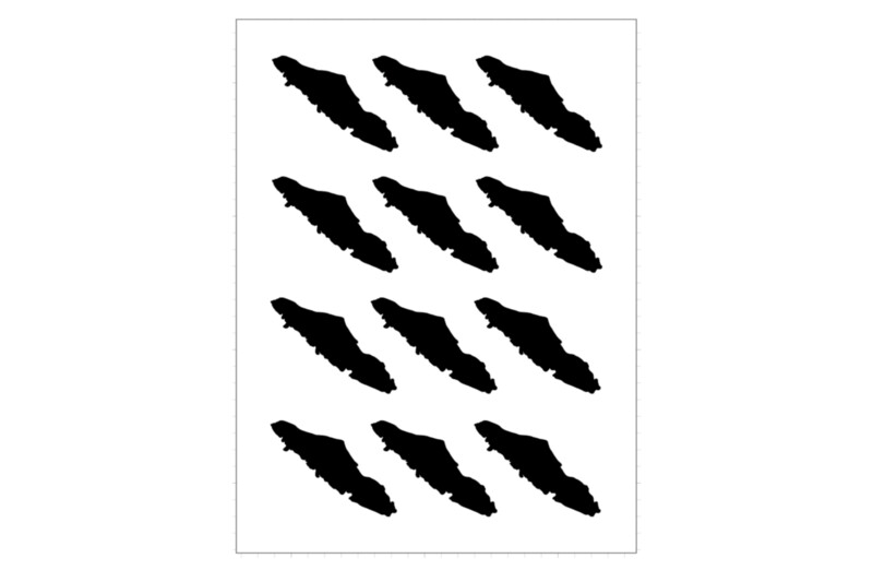 Sticker Sheet Island Outline Vancouver Island Sticker Sheet Island Outline Vancouver Island