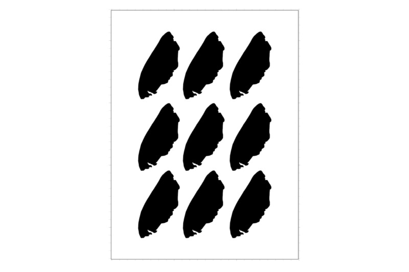 Sticker Sheet Island Outline Texel Sticker Sheet Island Outline Texel