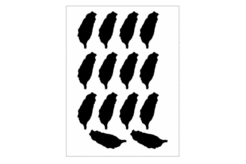 Sticker Sheet Island Outline Taiwan Sticker Sheet Island Outline Taiwan