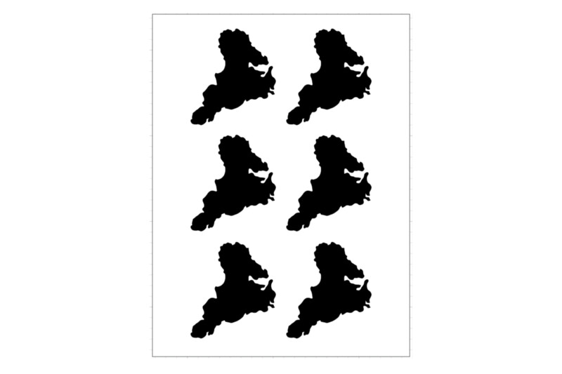 Sticker Sheet Island Outline Stewart Island Sticker Sheet Island Outline Stewart Island