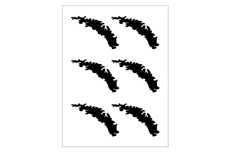 Sticker Sheet Island Outline South Sandwich Islands Sticker Sheet Island Outline South Sandwich Islands