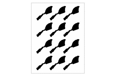 Stickerbogen Inselumriss Jan Mayen