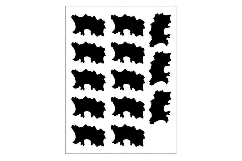 Sticker Sheet Island Outline Jersey Sticker Sheet Island Outline Jersey