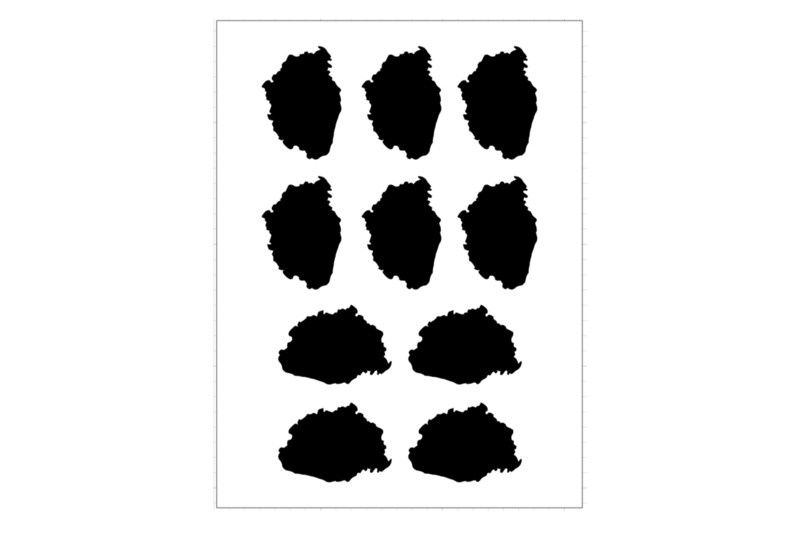 Sticker Sheet Island Outline Fiji Sticker Sheet Island Outline Fiji