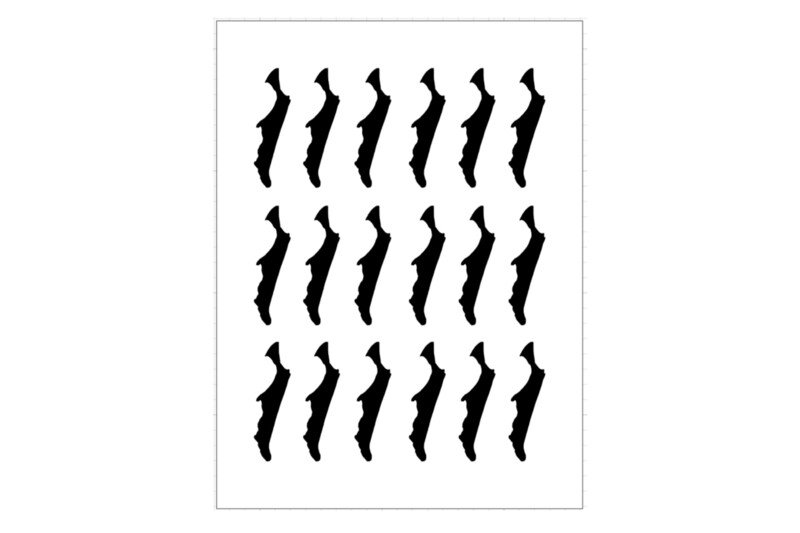 Sticker Sheet Island Outline Fraser Island Sticker Sheet Island Outline Fraser Island