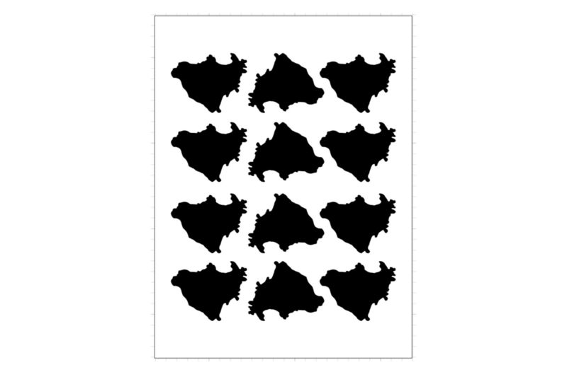 Sticker Sheet Island Outline Magnetic Island Sticker Sheet Island Outline Magnetic Island