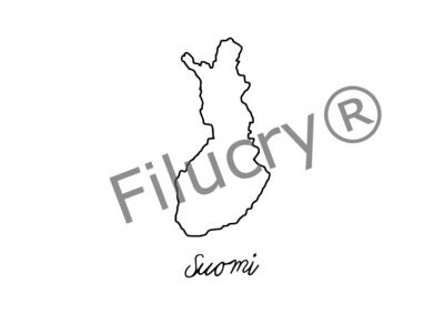 Finnland Umriss Banner, Digitaler Download, SVG / JPG / PNG / PDF